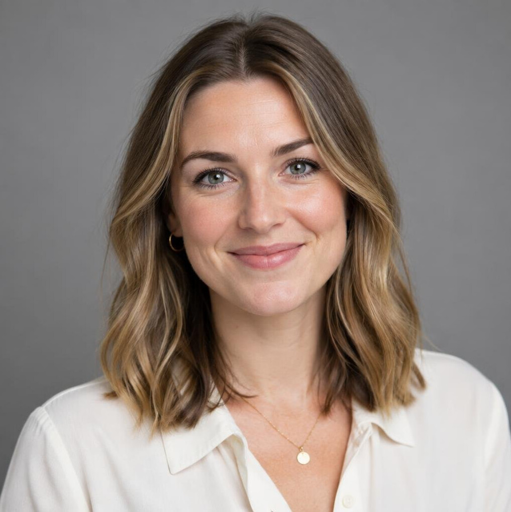 Studio portrait of a British woman in her late twenties